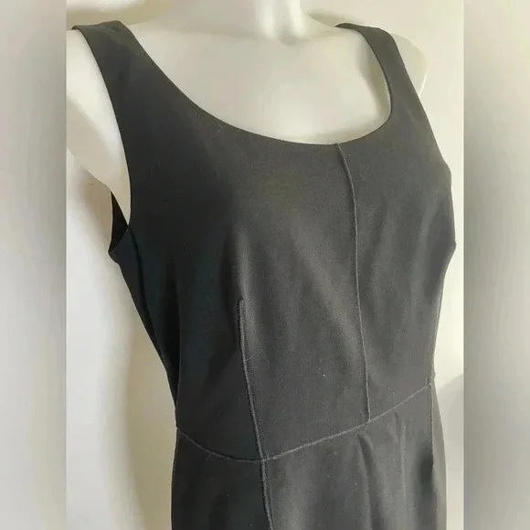 Ann Taylor Petite Black Virgin Wool Sheath Dress 10P EUC 0150 - Picture 2 of 13